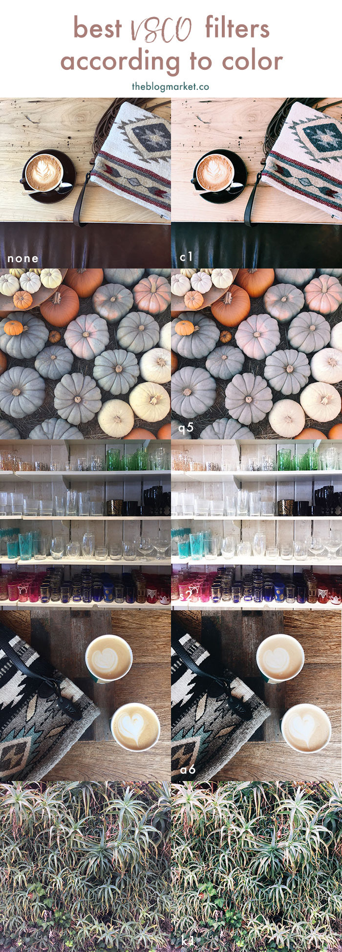 Best VSCO Filters to Choose Based On Your Instagram Color Palette - via The Blog Market