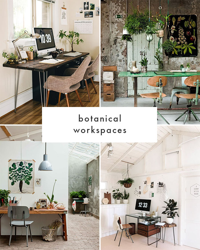 Botanical Workspaces | The Blog Market