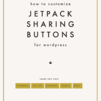 Customize Jetpack Sharing Buttons for Wordpress