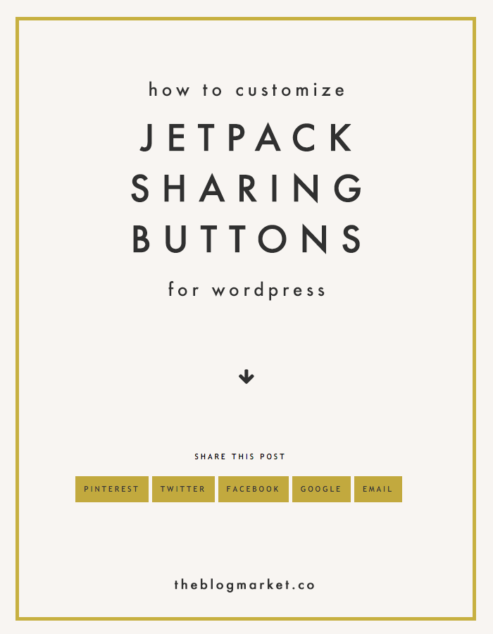 Customize Jetpack Sharing Buttons for WordPress