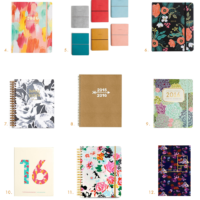 Stay organized with these pretty 2016 planners! via The Blog Market