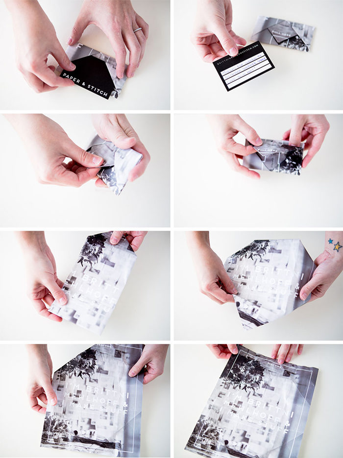 DIY Folded Business Cards