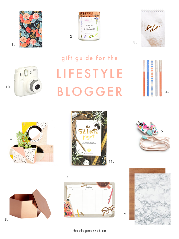 Gift Guide for the Lifestyle Blogger | The Blog Market