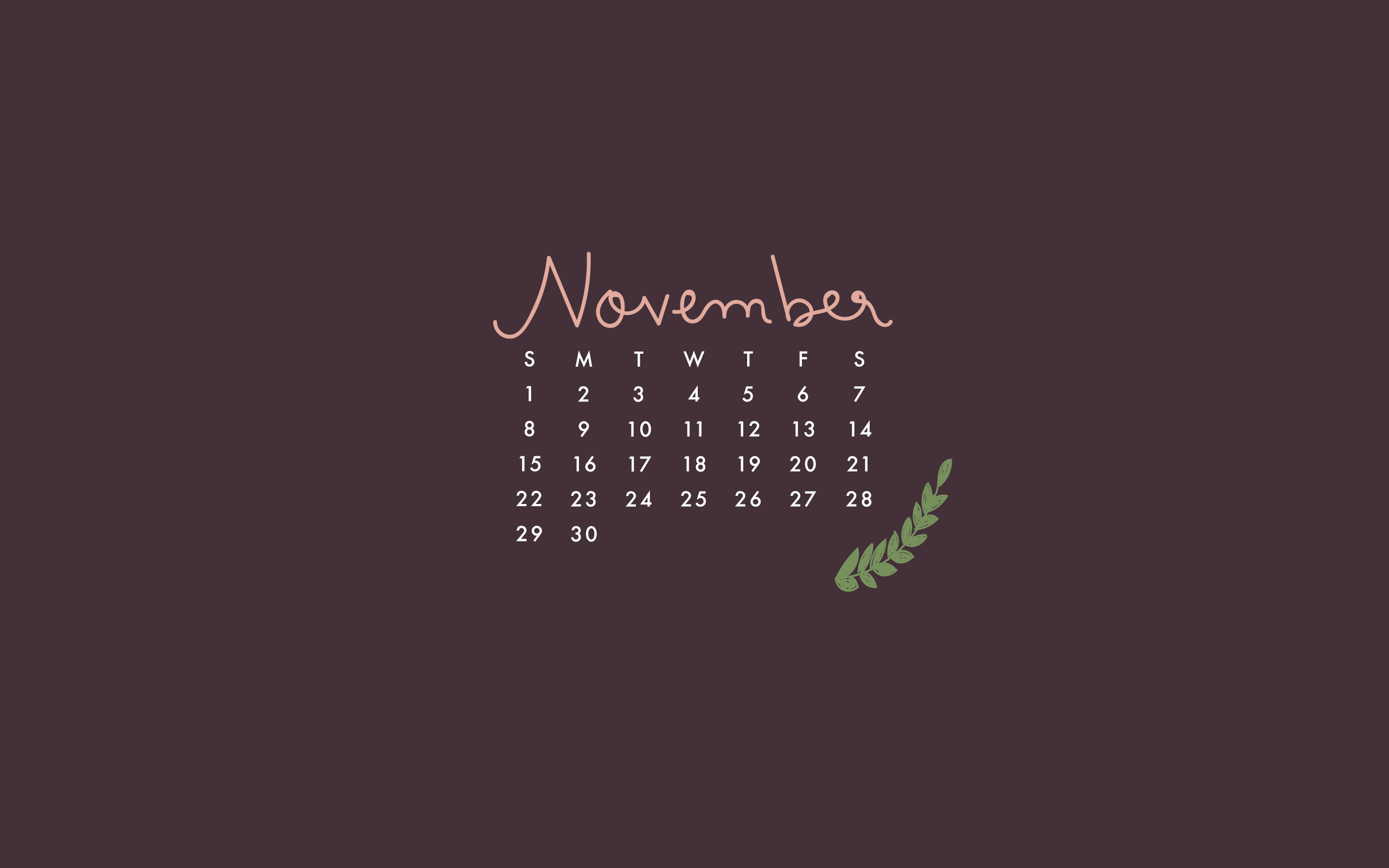 November Desktop Download - The Blog Market