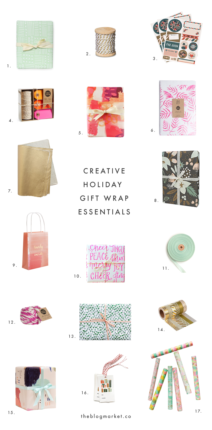 Creative Holiday Gift Wrap Essentials | The Blog Market