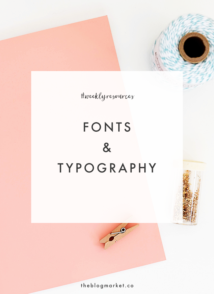 Fonts & Typography Tips | The Blog Market