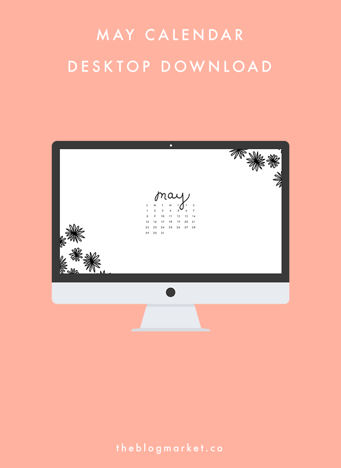 May Calendar Desktop Download | The Blog Market