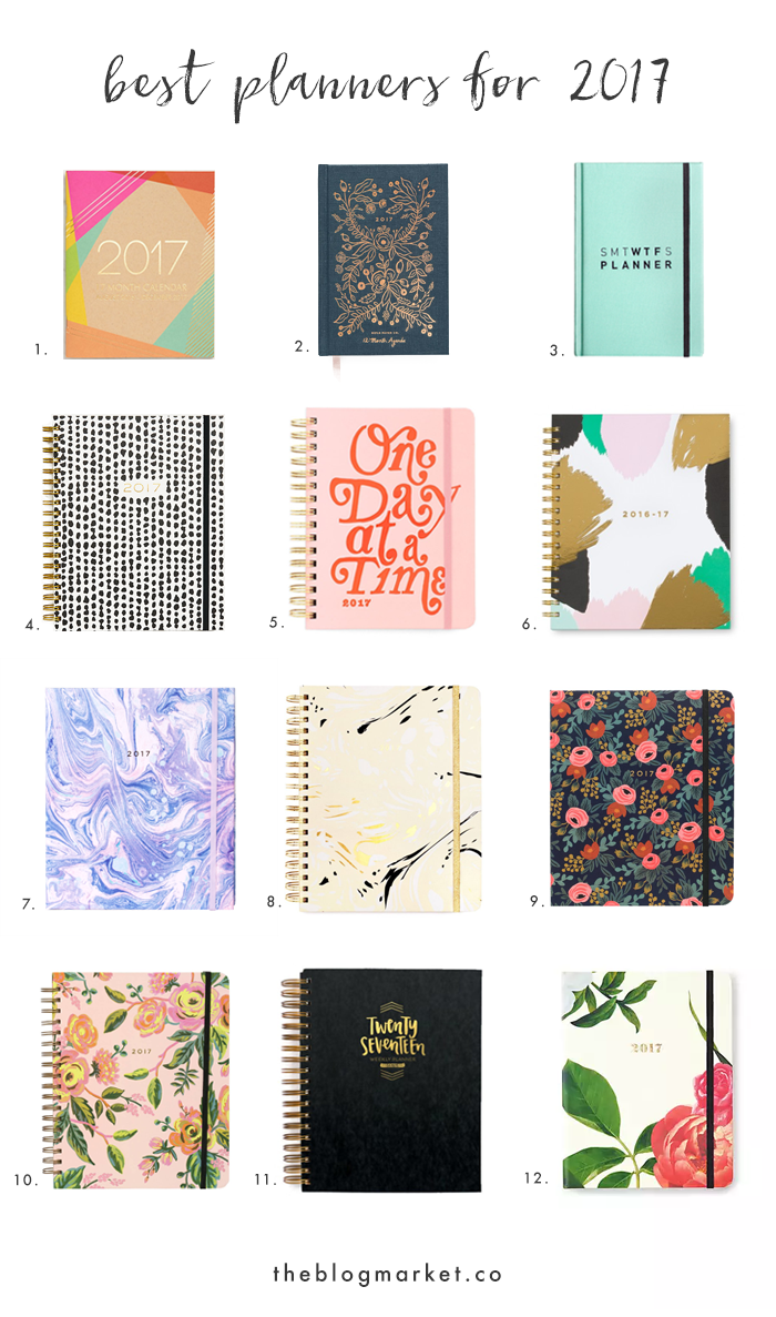Best Planners for 2017 | The Blog Market