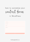 Customize Your WordPress Contact Form | The Blog Market