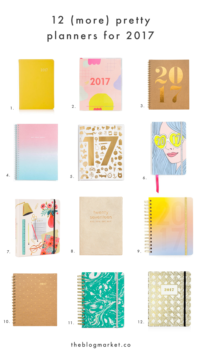 12 of the Prettiest 2017 Planners | The Blog Market