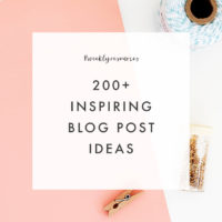 200+ Blog Post Ideas - The Blog Market