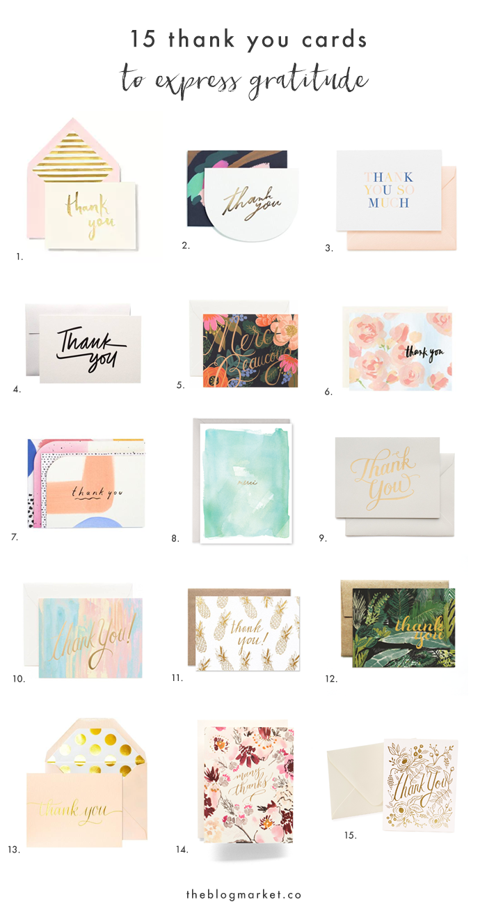 Express gratitude this year with these cute thank you notes! 