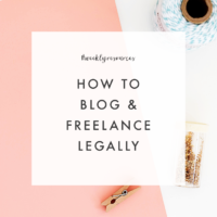 How to Blog & Freelance Legally | The Blog Market