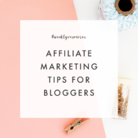 Affiliate Marketing Tips for Bloggers