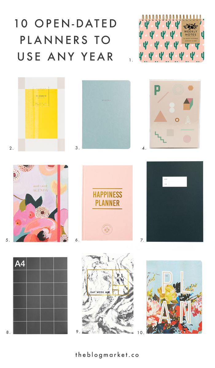 10 Open-Dated, Anytime Planners