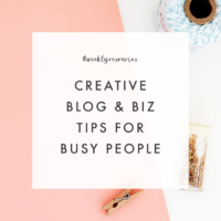 Creative Blog & Biz Tips for Busy People