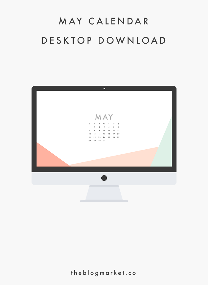 May Desktop Calendar from The Blog Market