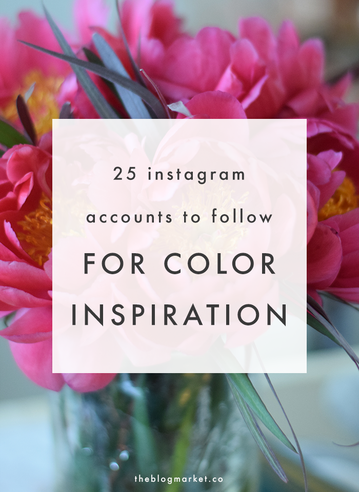 Top 25 Instagram Accounts for Color Inspiration - The Blog Market