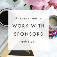 5 Signs You Shouldn't Accept or Pitch to Sponsors - Just Yet \ The Blog Market