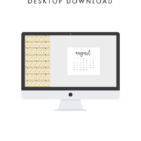 August Desktop Download | The Blog Market
