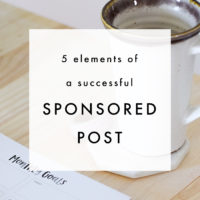 5 Elements of a Successful Sponsored Post - The Blog Market
