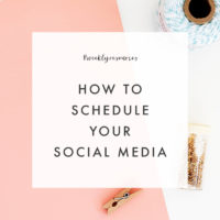 How to Schedule Social Media - The Blog Market #weeklyresources