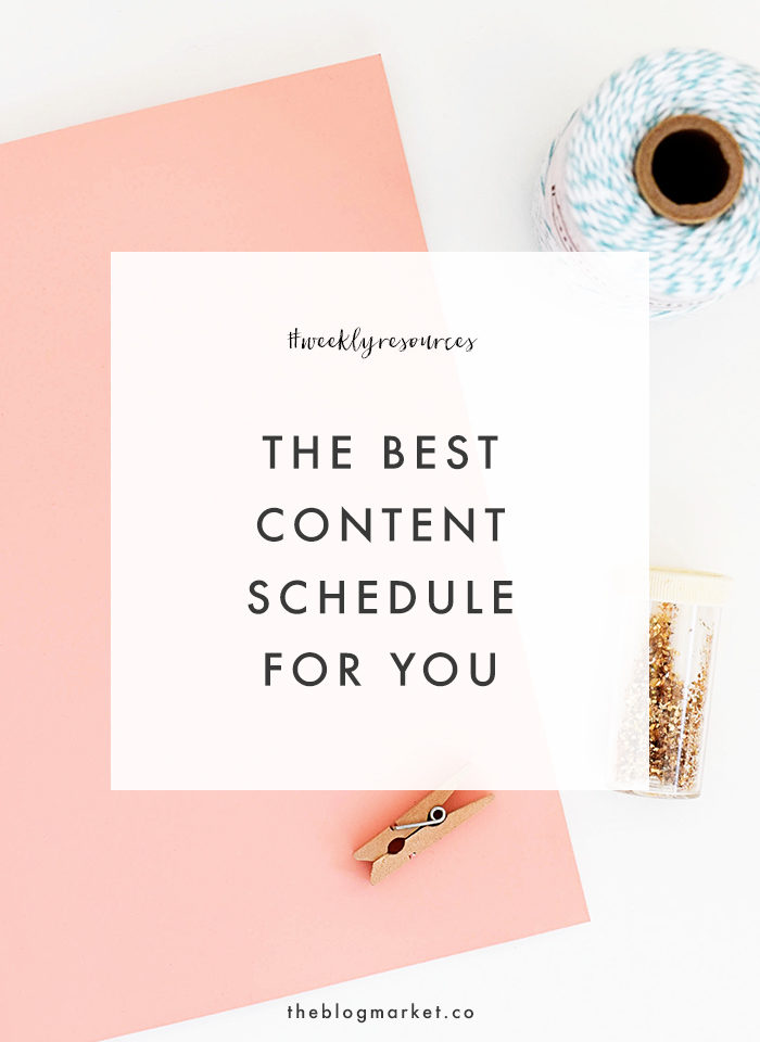 How Often To Post New Content - The Blog Market #weeklyresources