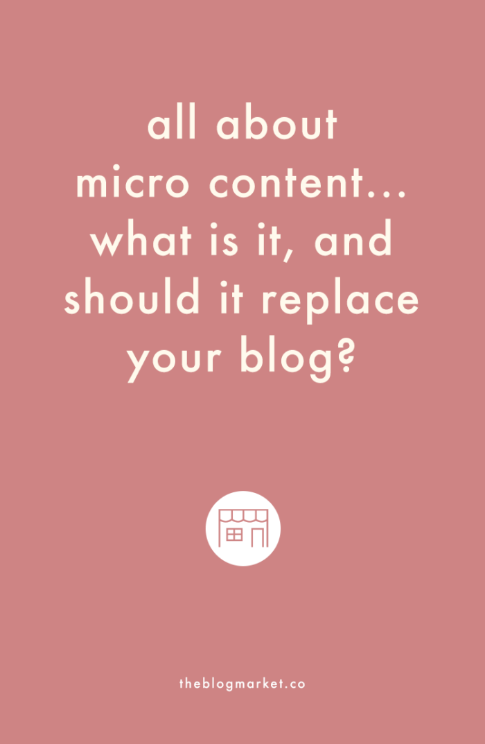 What is Micro Content and how does it affect your blog? via The Blog Market