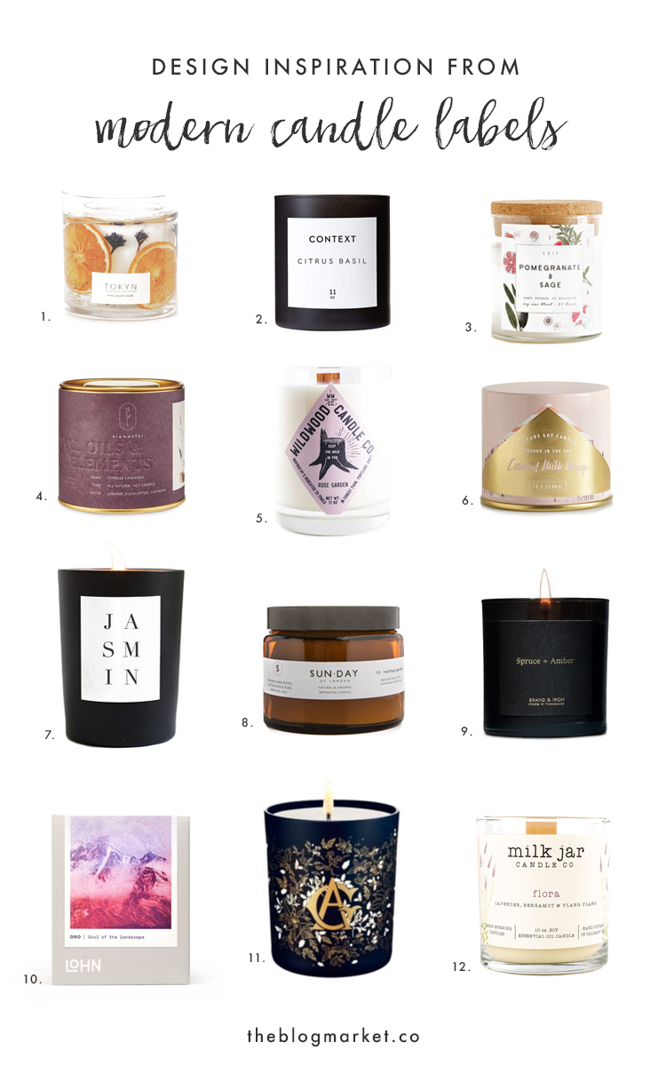 Design Inspiration from 12 Modern Candle Labels