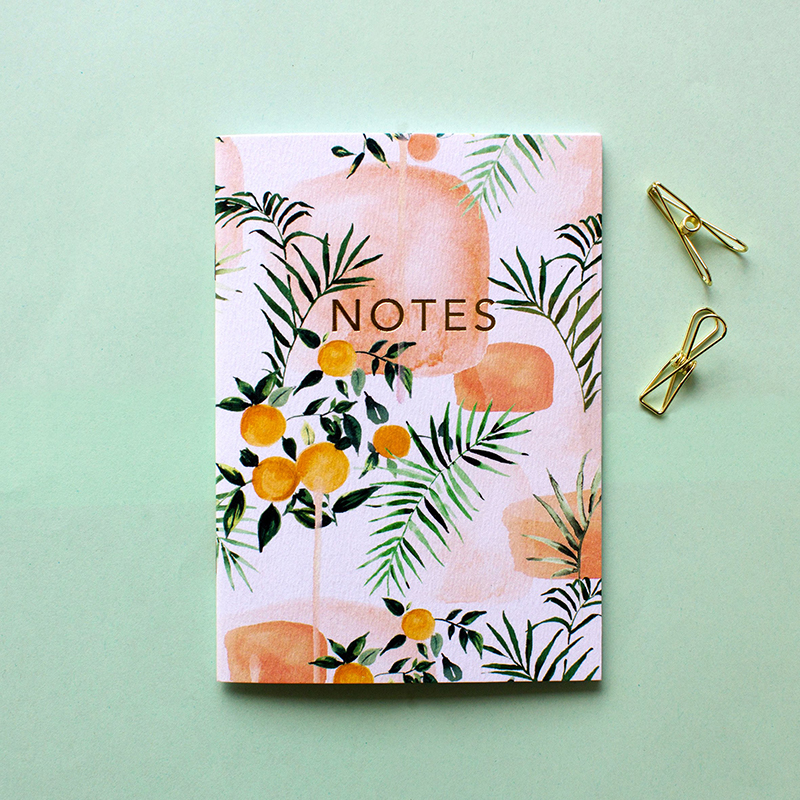 Tangerine Notebook by Nikki Strange