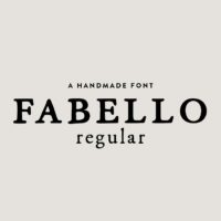 Fabello Regular / hand lettered font by Britt Fabello