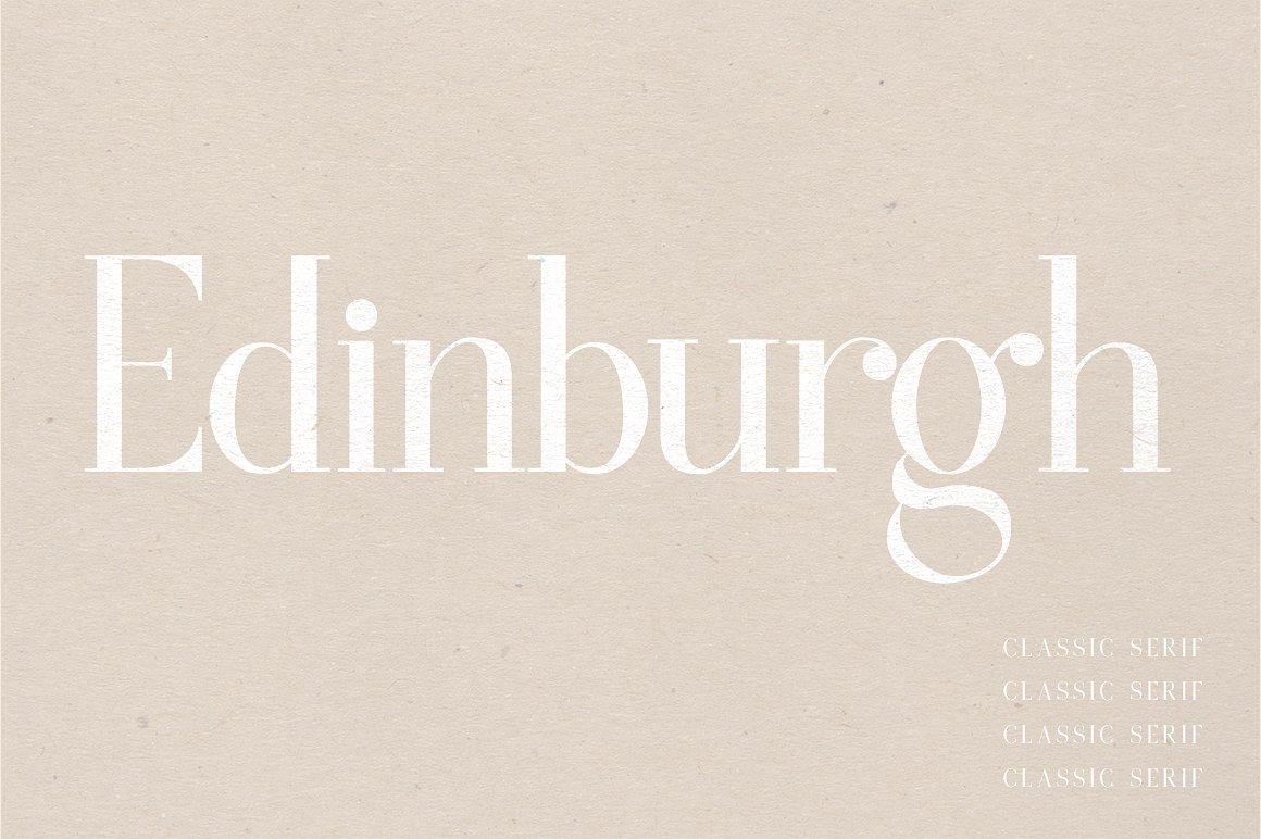 Edinburgh | A Classic Serif by Jen Wagner Co