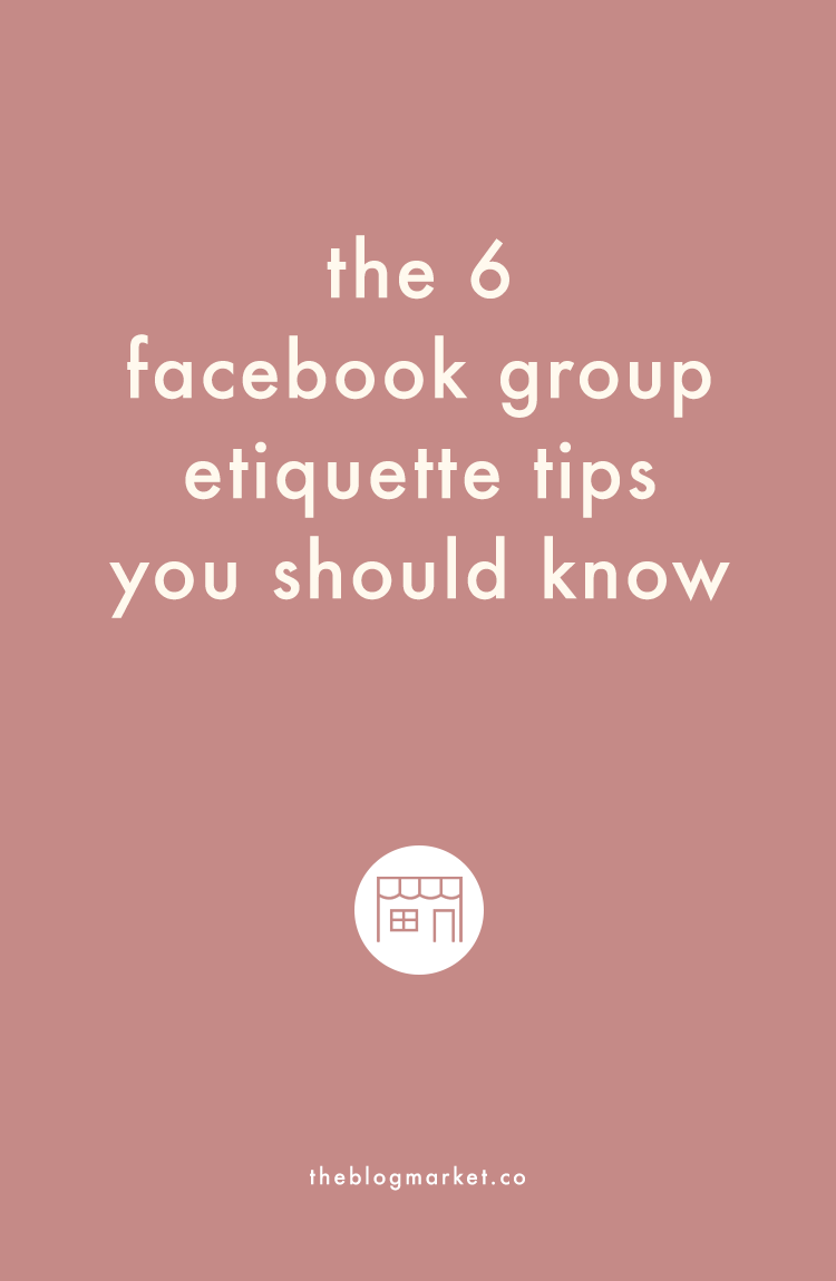 Proper Facebook Group Etiquette