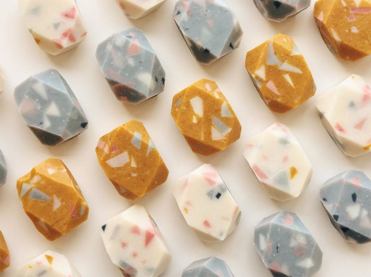 Terrazzo bars of soap by Bell Mountain Naturals